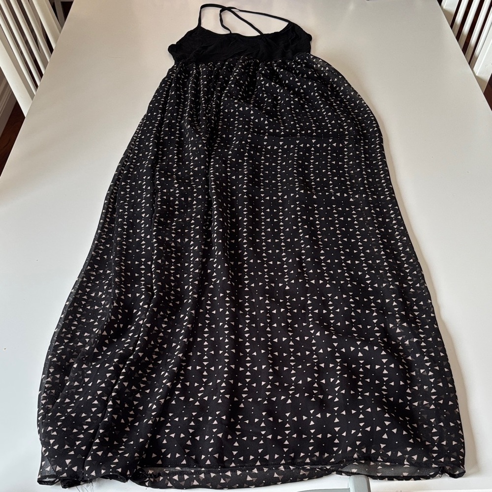 Ecote Black and White Maxi Dress